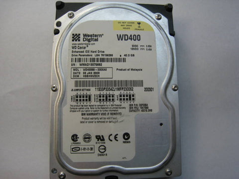 BM/WESTERN DIGITAL 40GB 7200RPM IDE HDD