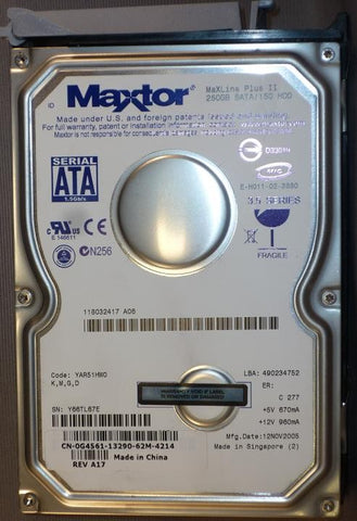 Dell EMC CLARiiON 005048427 250GB 1.5GB SATA 7.2K CX Disk Drive