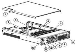 HP DL380 G7 Chassis Assy, SUP MID