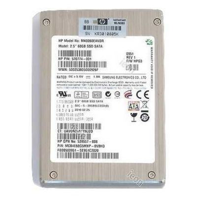 HP Harddrive 60GB SATA SSD