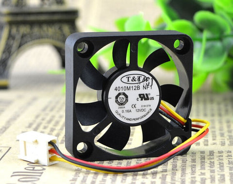 T&T 4010 4010M12B ND8 12V 0.16A 2Wire Cooling Fan